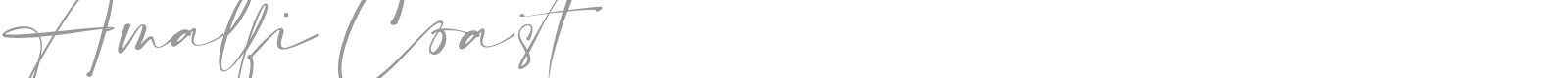 Amalfi Coast font preview